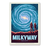 Milky Way Galaxy Vert Sticker