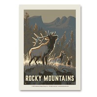 Rocky Mountains Elk Vert Sticker