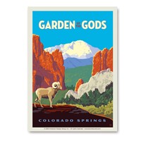 Garden of the Gods CO Bighorn Sheep Vert Sticker