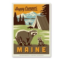 ME Happy Campers Vert Sticker