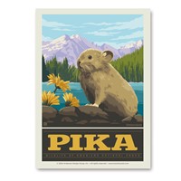 Wildlife Pika Vert Sticker