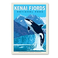 Kenai Fjords NP Orca Vert Sticker