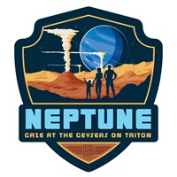 Neptune the Geysers of Triton Emblem Sticker