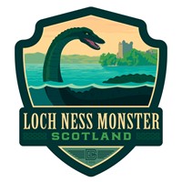 Mythical Creatures Loch Ness Monster Emblem Sticker