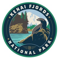 Kenai Fjords NP Circle Sticker