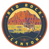 Red Rock Canyon Mt Wilson Circle Sticker