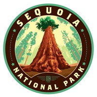 Sequoia NP At the Foot of Sherman Circle Sticker