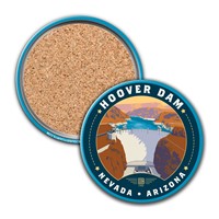 Hoover Dam Circle Matte Coaster