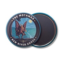 New River Gorge's Mothman Circle Magnet