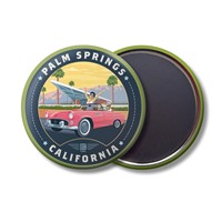 Palm Springs CA Mid-Century VC Circle Magnet