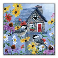 Tweethearts Cottage Square Magnet