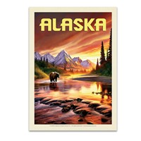 Alaska Evening Glow Postcard