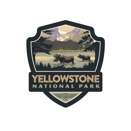 Yellowstone National Park Emblem Sticker | American Made