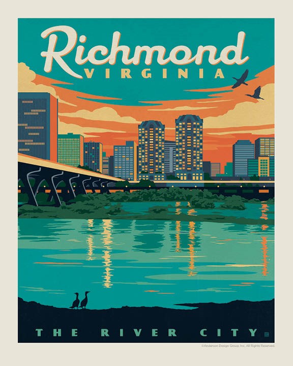 Richmond, VA Print American made print