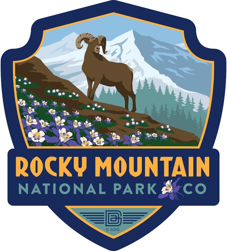 Rocky Mountain Majestic Emblem Sticker American Made