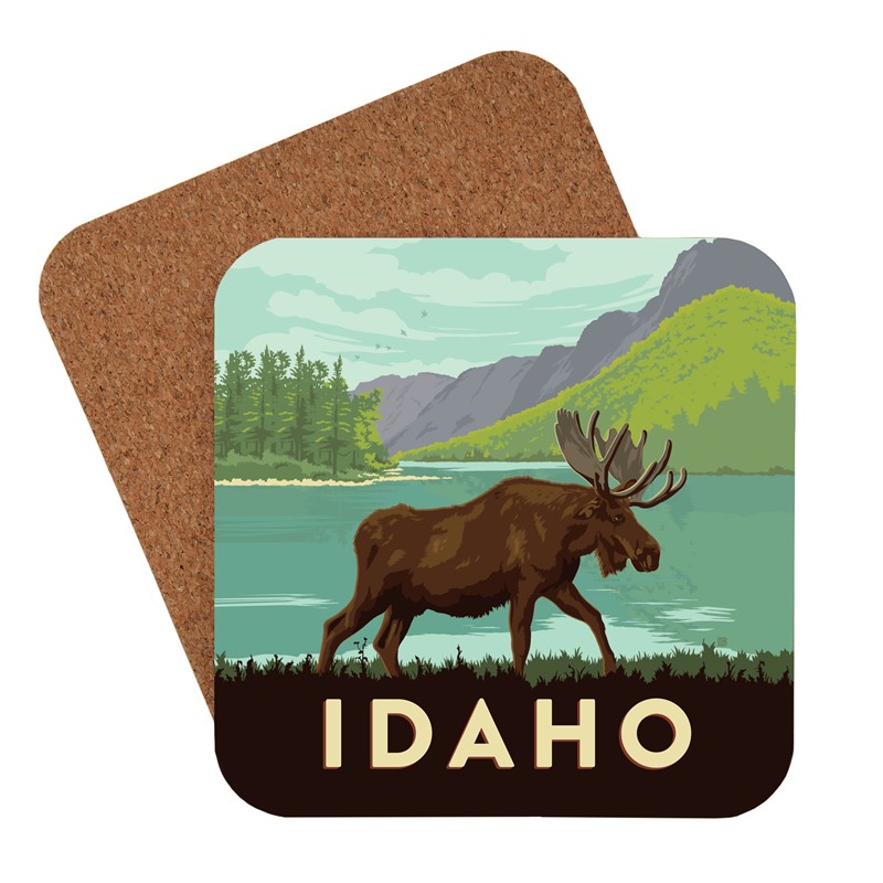 Idaho Moose Coaster Made in the USA